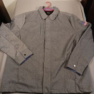 MICROSOFT MSUSA Men's (2XL) Gray Grey Tactical Style Trench Coat